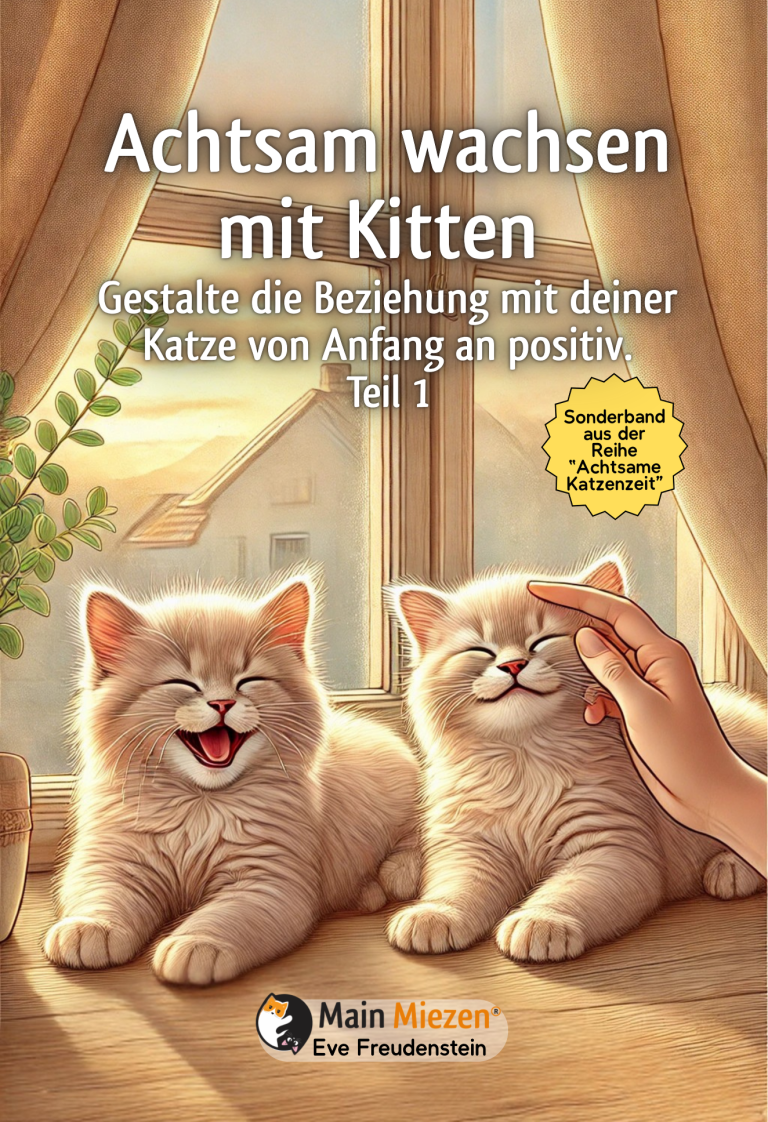 Zwei neugierige Kätzchen unter einem Vorhang mit einem sanften Berührungsarm.